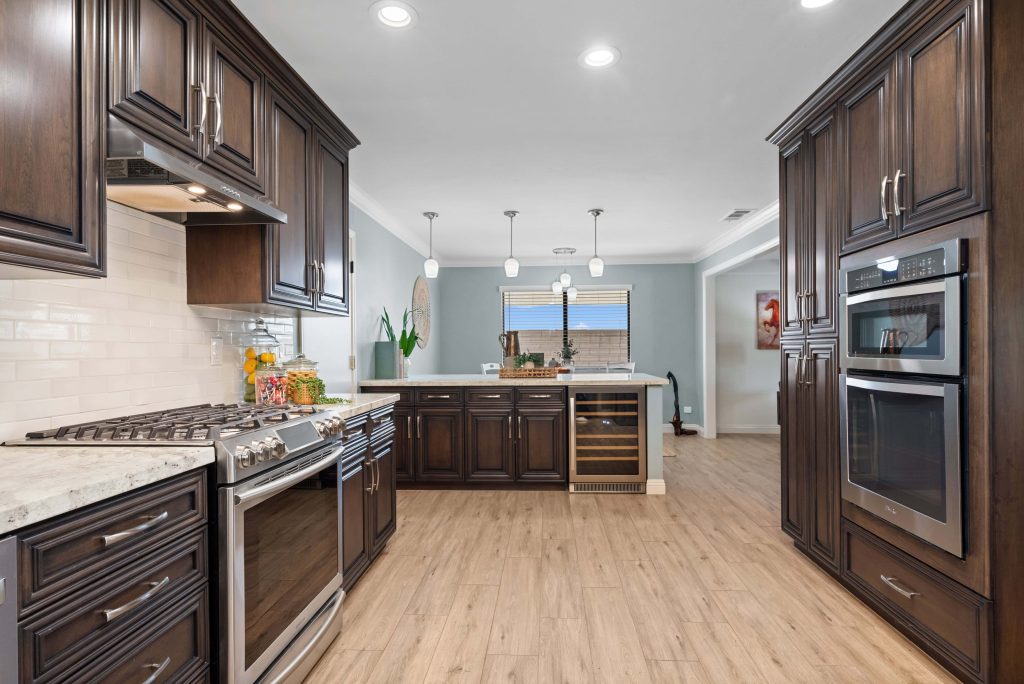 Hemet real estate photography of an updated kitchen.