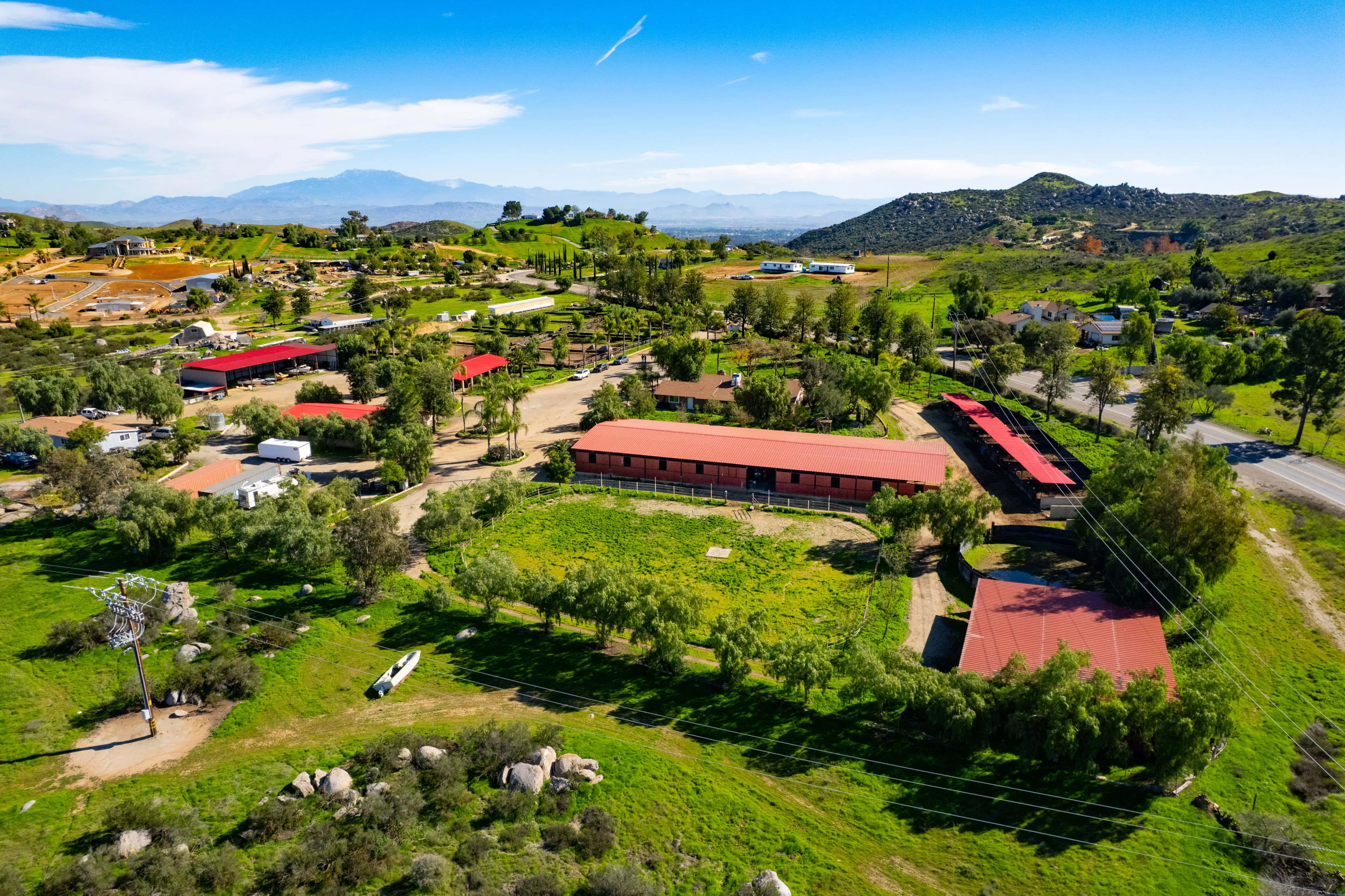 San Jacinto Real Estate Photography of a large ranch property